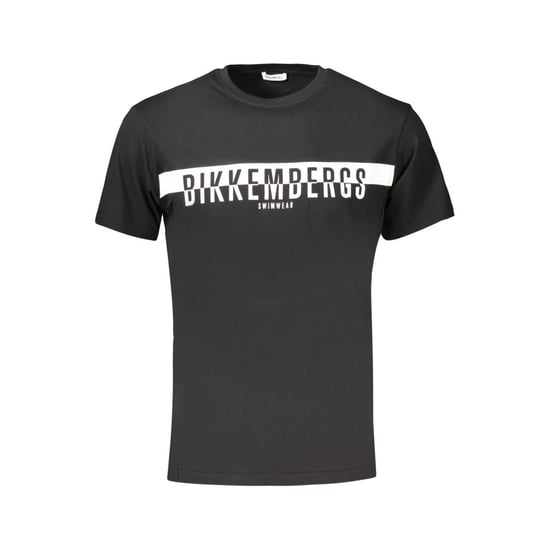 Camiseta de algodón negra para hombre Bikkembergs - Image 1