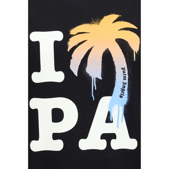 Camiseta de algodón negra Palm Angels - Image 3
