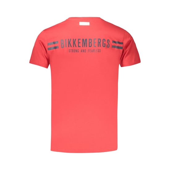Camiseta de algodón para hombres Bikkembergs Rosso - Image 2