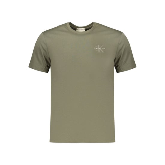 Camiseta de Hombre de Algodón Verde Calvin Klein - Image 1