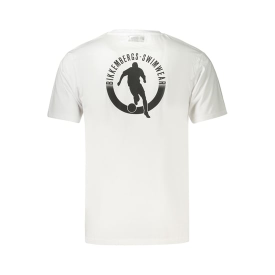 Camiseta de Algodón Blanca para Hombre Bikkembergs - Image 2