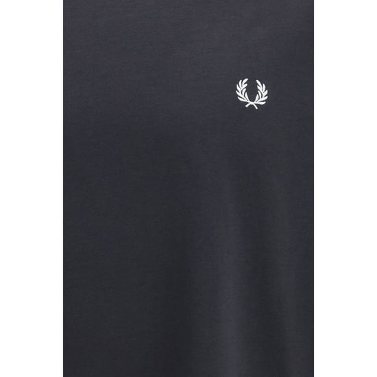 Camiseta de algodón negra Fred Perry - Image 3