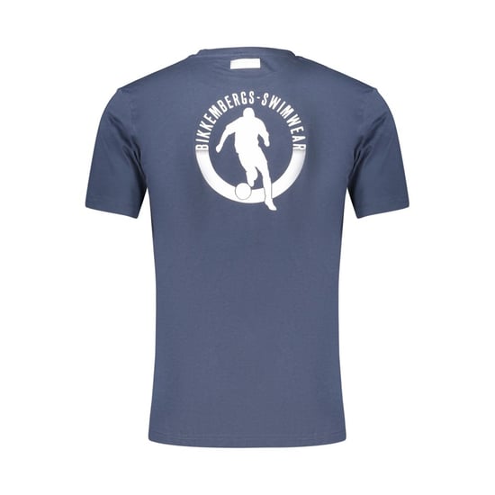 Camiseta de algodón azul para hombre Bikkembergs - Image 2
