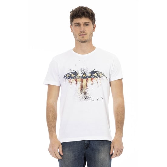 Camiseta de Hombre Trussardi Action Blanca de Algodón - Image 1