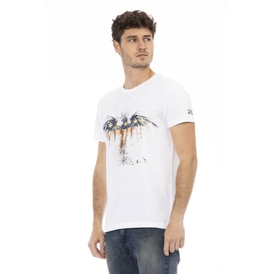 Camiseta de Hombre Trussardi Action Blanca de Algodón - Image 2