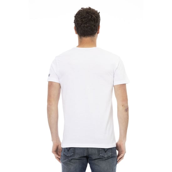 Camiseta de Hombre Trussardi Action Blanca de Algodón - Image 3