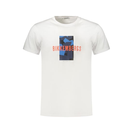 Camiseta de algodón blanca para hombres Bikkembergs - Image 1