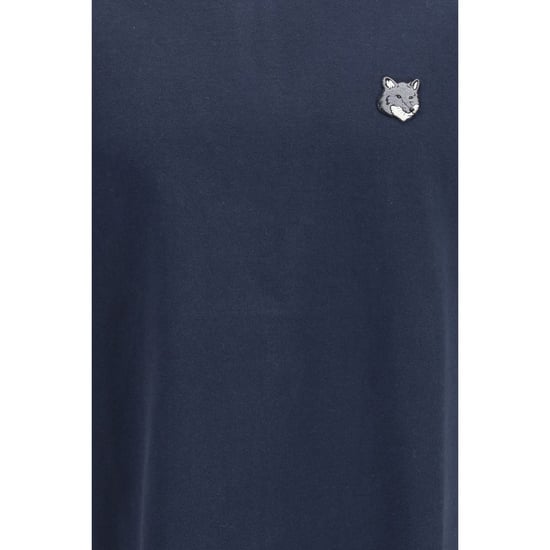 Camiseta de algodón azul Maison Kitsuné - Image 3