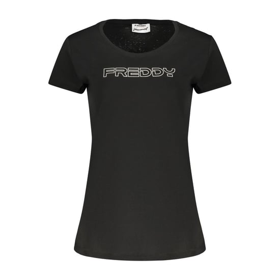 Camiseta de Algodón Negra para Mujer Freddy - Image 1