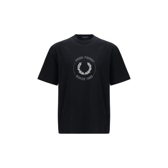 Camiseta de algodón negra Fred Perry - Image 1