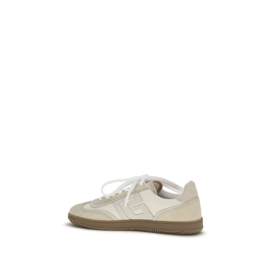 Zapatillas deportivas de piel de gamuza beige Balmain - Image 3