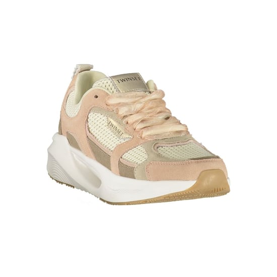 Zapatilla de mujer Twinset de tela rosa - Image 2