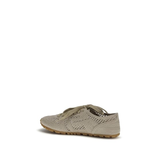 Zapatillas deportivas de algodón beige Balmain - Image 3