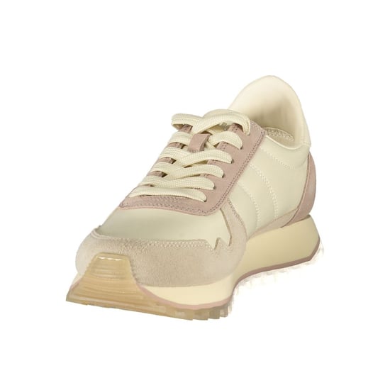 Zapatilla de mujer de cuero beige Blauer - Image 3