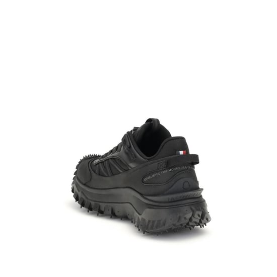 Moncler Zapatillas Atlético de Cuero de Ternera Negra Bos Taurus - Image 3