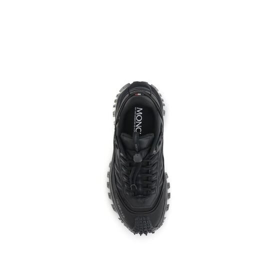 Moncler Zapatillas Atlético de Cuero de Ternera Negra Bos Taurus - Image 4