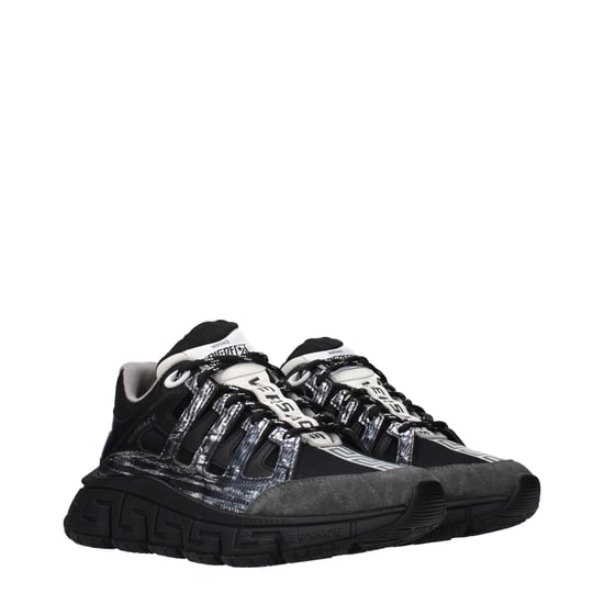 Zapatillas deportivas de tela negras Versace - Image 2