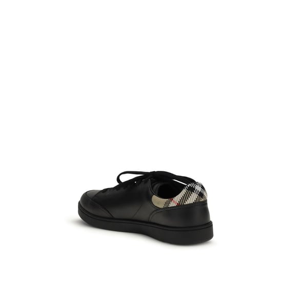 Zapatillas bajas Burberry de cuero de ternera negro Bos Taurus - Image 3