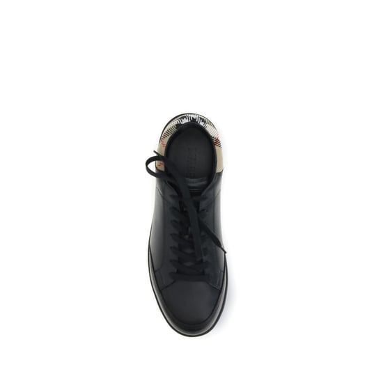 Zapatillas bajas Burberry de cuero de ternera negro Bos Taurus - Image 4