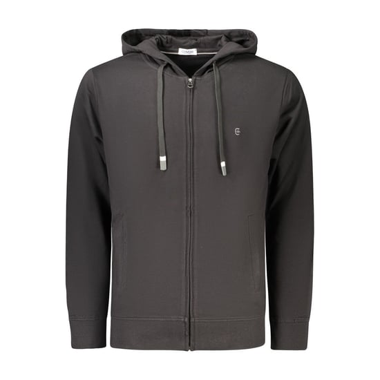 Sudadera de algodón negra para hombres Coveri Moving - Image 1