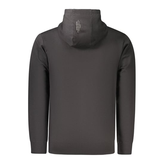Sudadera de algodón negra para hombres Coveri Moving - Image 2