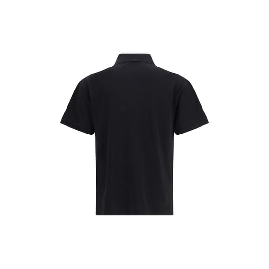 Camisa Polo de Algodón Negra Palm Angels - Image 2