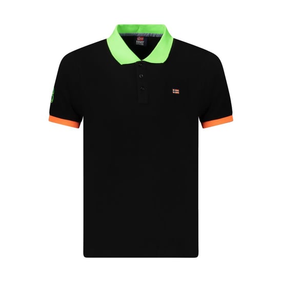 Polo para hombre de algodón negro Norway 1963 - Image 1