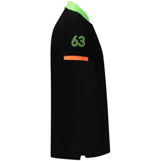Polo para hombre de algodón negro Norway 1963 - Image 3