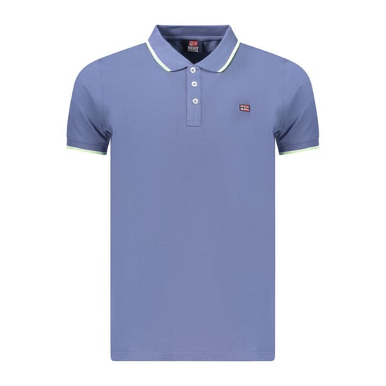 Polo de hombre de algodón azul Noruega 1963 - Image 1