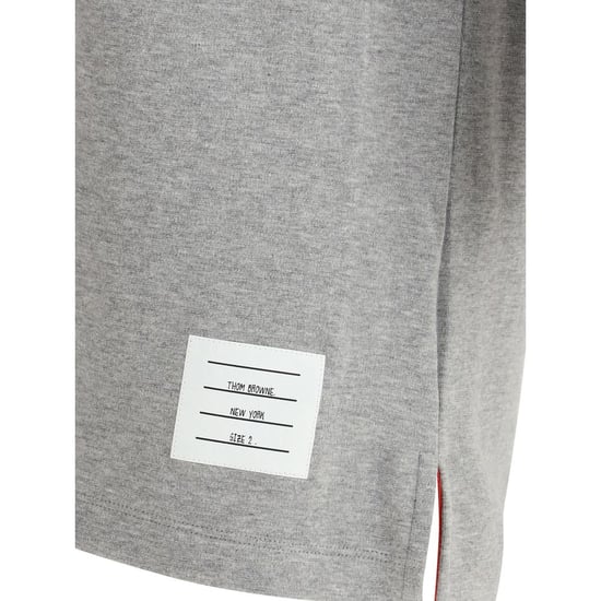 Camiseta de Algodón Gris Thom Browne - Image 3