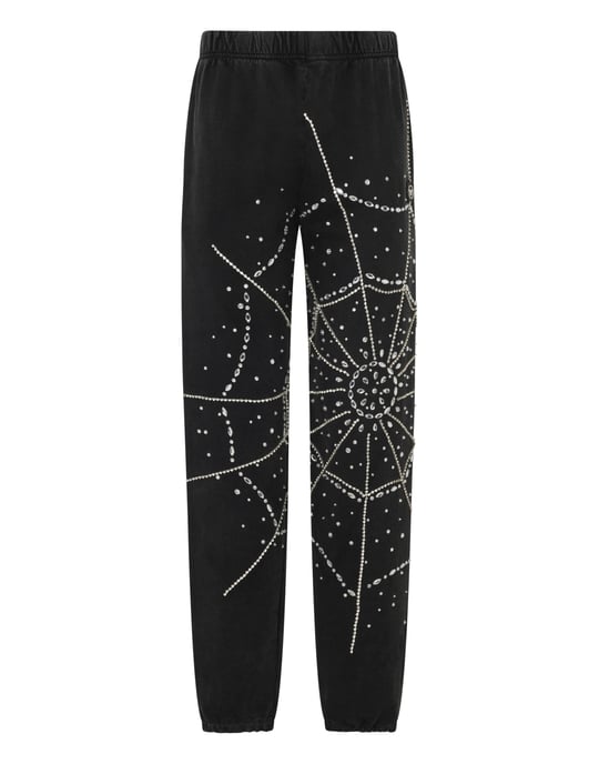 Washed Joggers Spiderweb Strass - Image 1