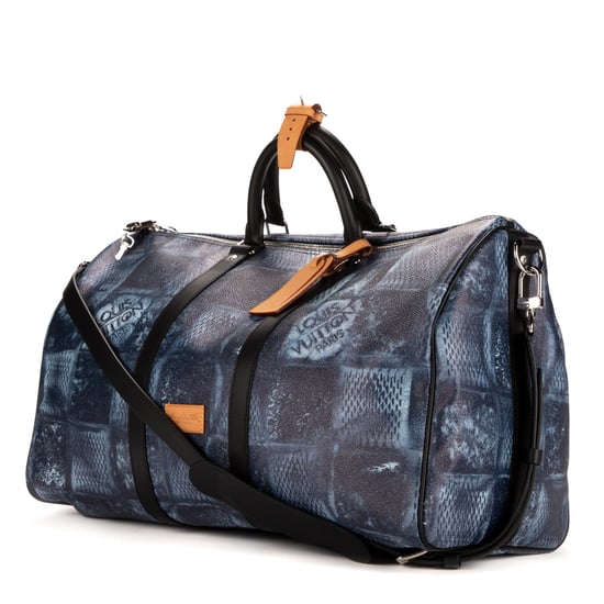Louis Vuitton Ltd. Ed. Salt Keepall Bandouliere 50 en azul Lienzo recubierto - Image 2