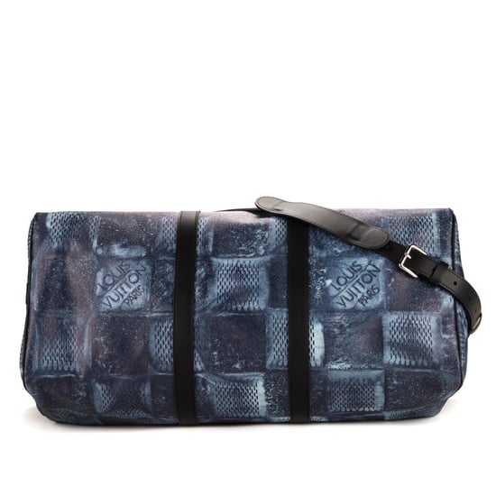 Louis Vuitton Ltd. Ed. Salt Keepall Bandouliere 50 en azul Lienzo recubierto - Image 6