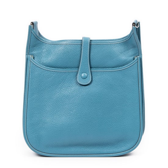 Hermès Evelyne II GM en Blue Cuero de ternero - Image 5