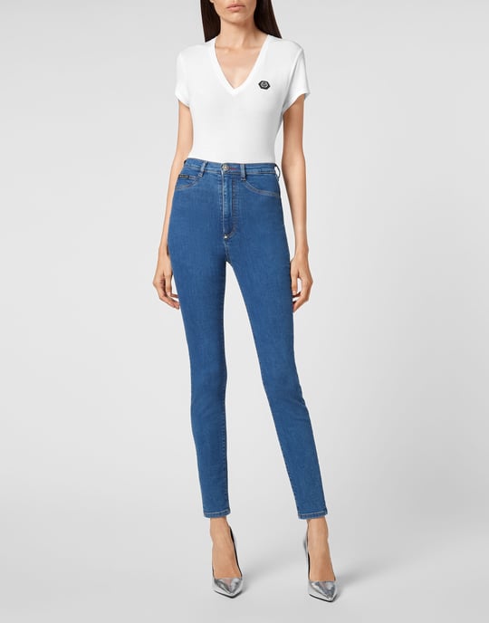 Jegging De Cintura Alta Iconic Plein - Image 3