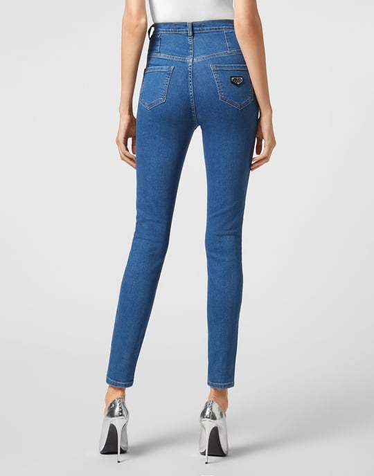 Jegging De Cintura Alta Iconic Plein - Image 4