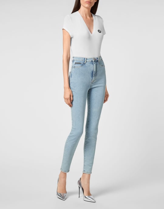Jegging De Cintura Alta Iconic Plein - Image 4