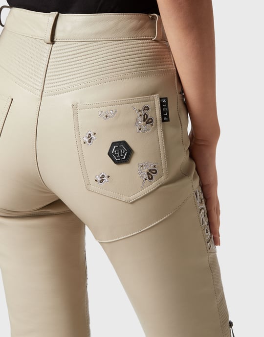 Pantalones De Cuero Paisley - Image 3