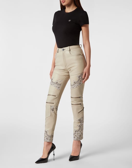 Pantalones De Cuero Paisley - Image 4
