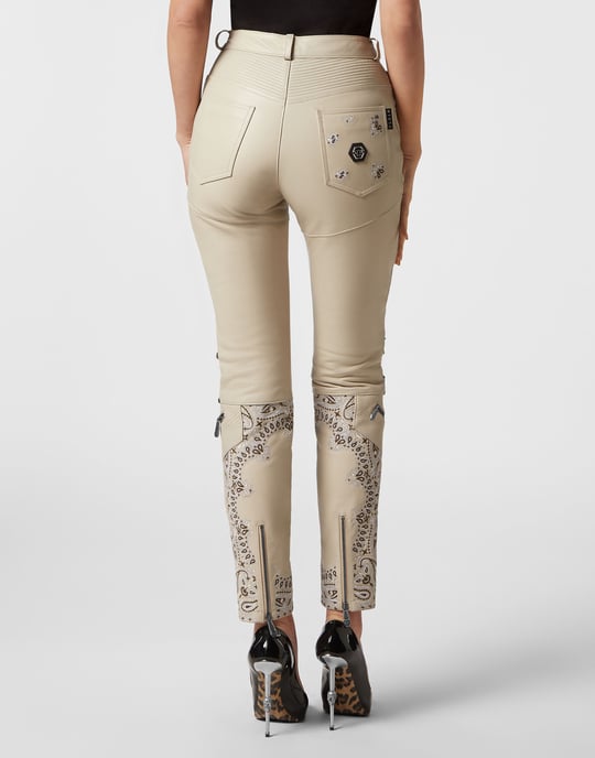 Pantalones De Cuero Paisley - Image 5