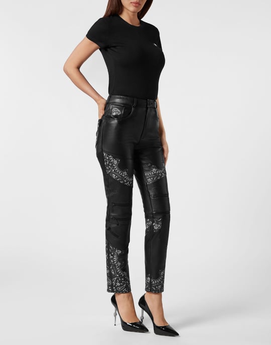Pantalones De Cuero Paisley - Image 4