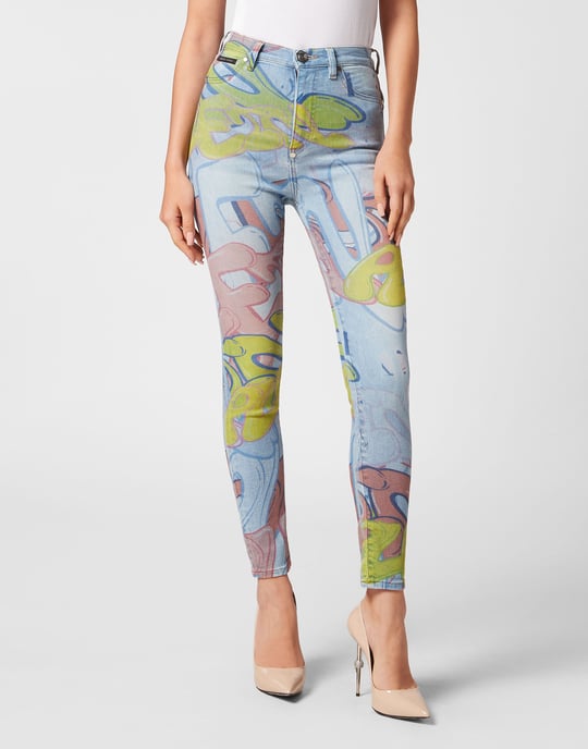 Jegging De Cintura Alta Bombing Graffiti - Image 2