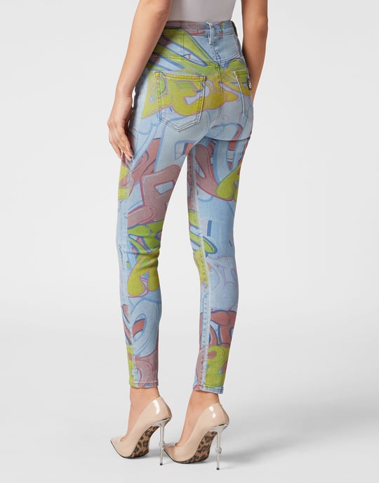Jegging De Cintura Alta Bombing Graffiti - Image 3