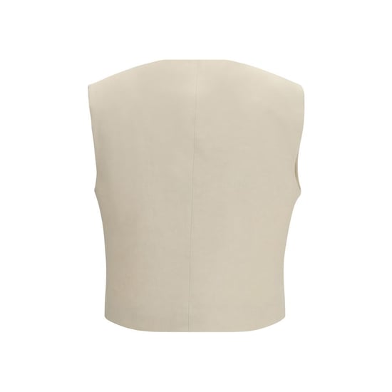 Chaleco sin mangas de lana beige P.A.R.O.S.H. - Image 2