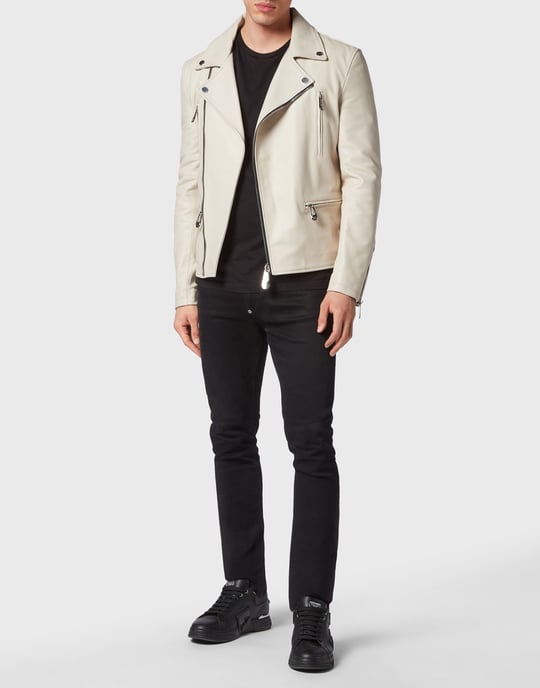 Chaqueta De Cuero Gothic Plein - Image 4
