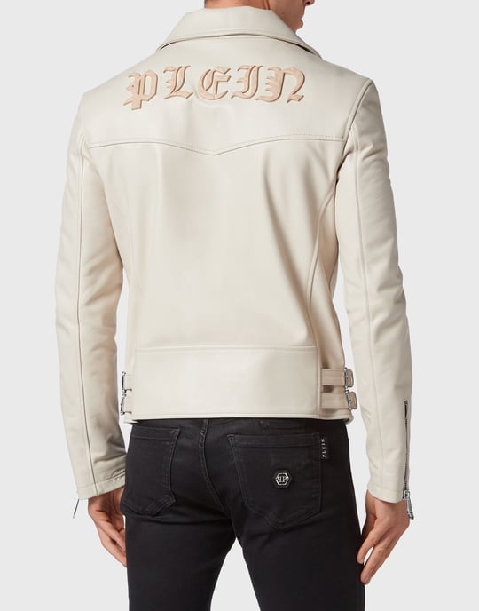 Chaqueta De Cuero Gothic Plein - Image 5