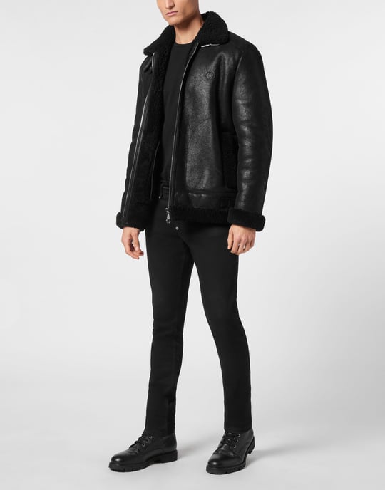 Biker Ajustada De Cuero - Image 3
