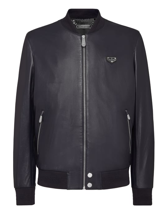 Bomber De Cuero Iconic Plein - Image 1