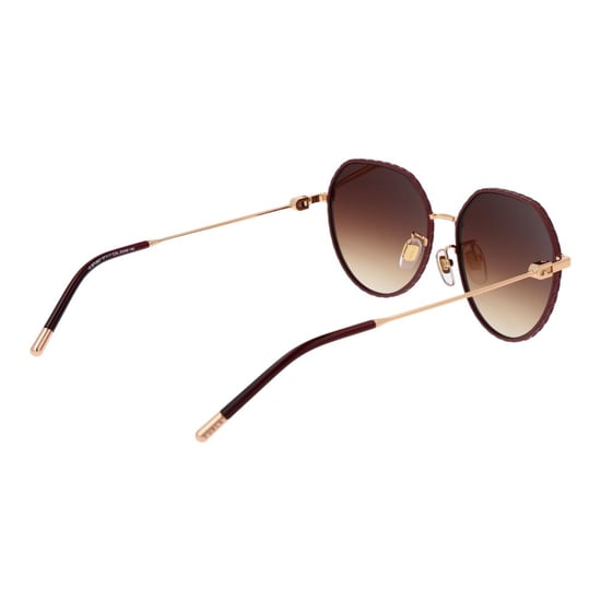 Gafas de sol de metal color oro rosa Furla - Image 3