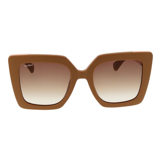 Gafas de sol de plástico marrón Max Mara - Image 2